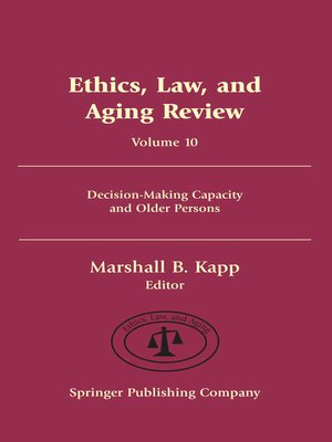 cover image of Ethics, Law, and Aging Review, Volume 10